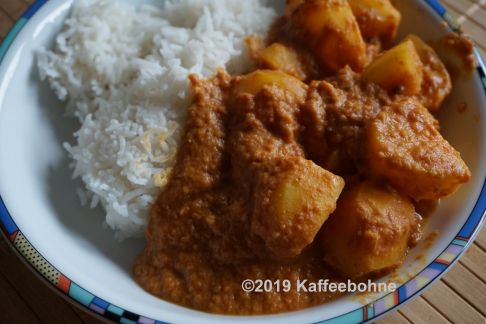 Kartoffelcurry Kaschmir aus dem Slowcooker